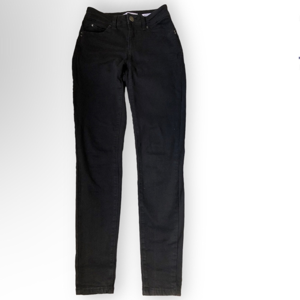 Junior YMI USA Black Denim Mid Rise Jeans Size 1/25